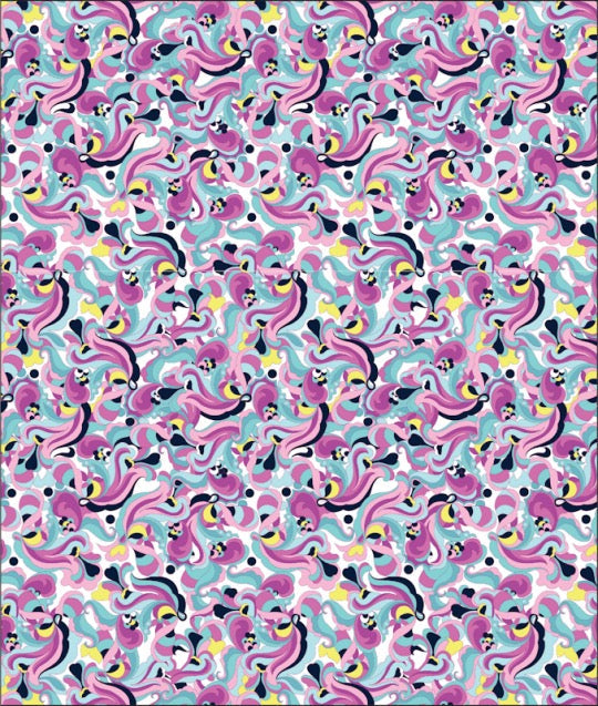 New EP NY Sleeveless Picot Trim Paisley Golf Polo - Bay Multi MSP$84