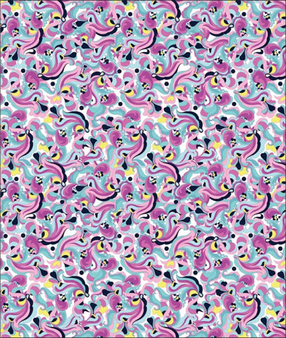 New EP NY Sleeveless Picot Trim Paisley Golf Polo - Bay Multi MSP$84