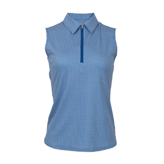 New Jofit Women's Sleeveless Top - Seafarer Check MSP$98