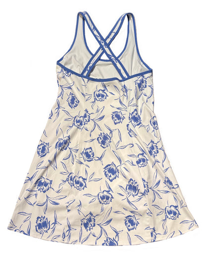 New RLX Women's White & Blue Floral Print Athletic Dress Size L MSP$198