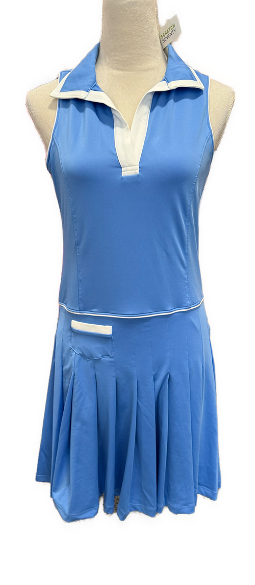 New Scratch Seventy Blue Natalie Sleeveless Golf Dress Size M MSP$100