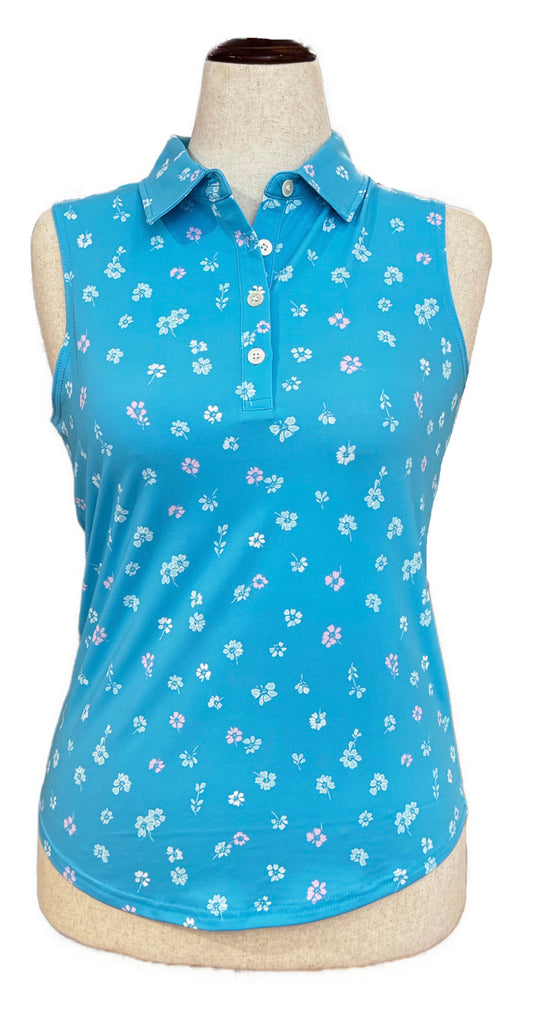 New Sunday Swagger Sleeveless Golf Top - Birdie Blossoms
