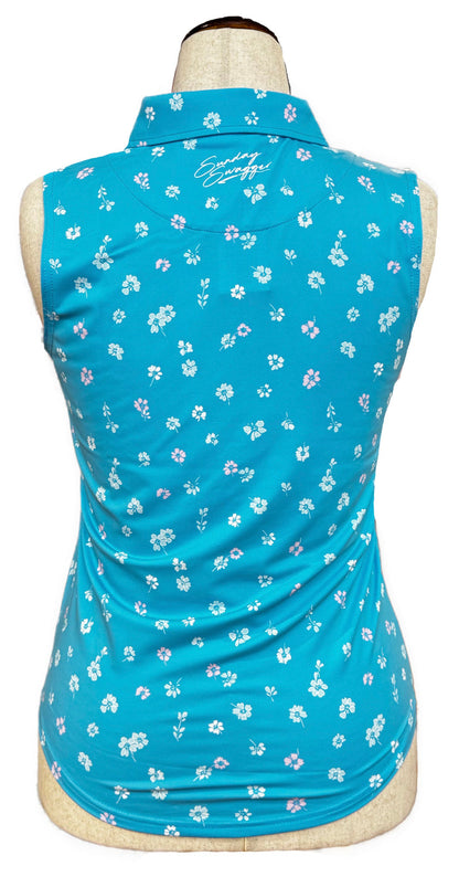 New Sunday Swagger Sleeveless Golf Top - Birdie Blossoms