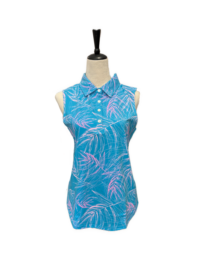 New Sunday Swagger Sleeveless Women's Golf Polo - Capri