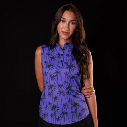 New Sunday Swagger Sleeveless Women's Golf Polo - Nightfall