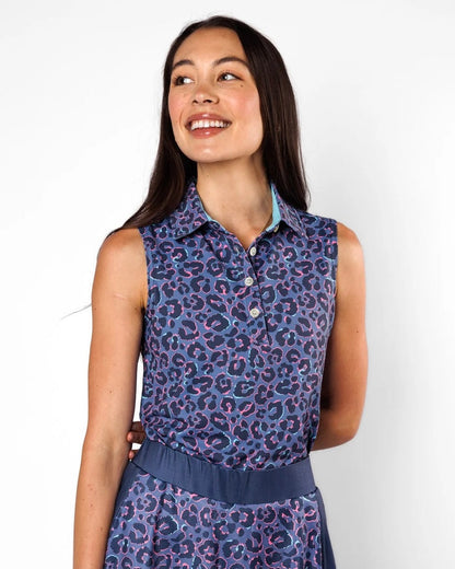 New Sunday Swagger Women's Wildcat Sleeveless Golf Polo
