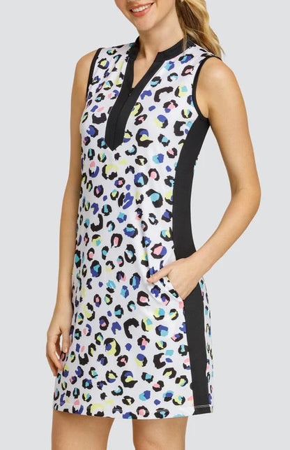 New Tail Activewear Azura Sleeveless Golf Dress - Painted Panther MSP$117