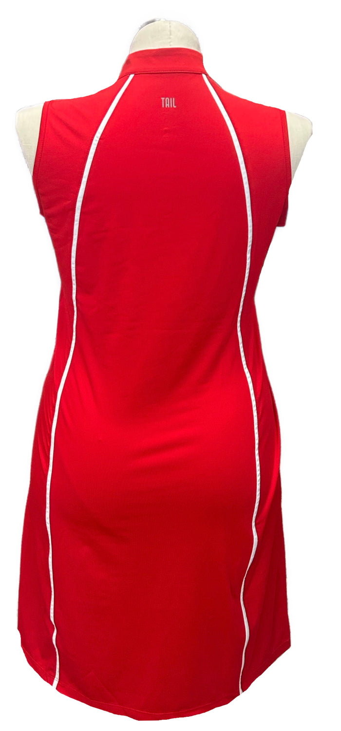 New Tail Activewear Mika Sleeveless Golf Dress- Cardinal MSP$117