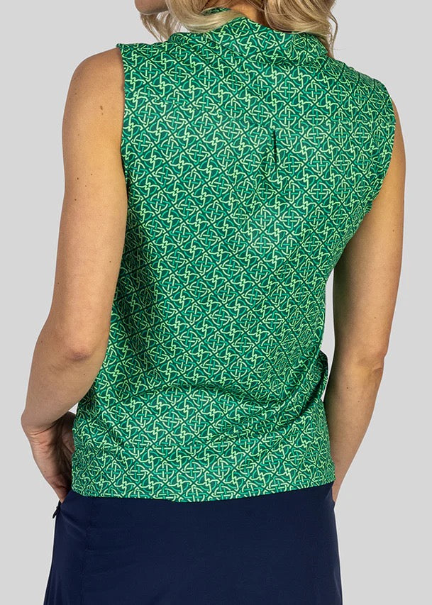 New William Murray Women's Knotty by Nature Sleeveless Golf Polo MSP$78