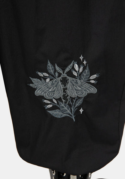 Nirah Embroidered Black Balloon Trouser
