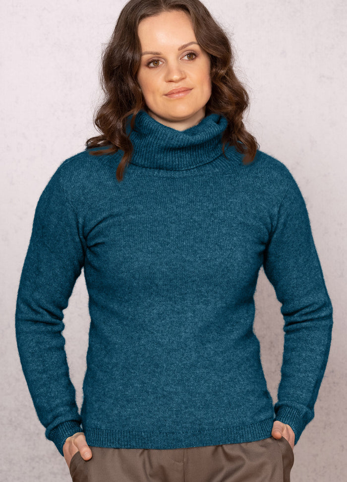 Noble Wilde - Merino & Possum Polo Neck Sweater