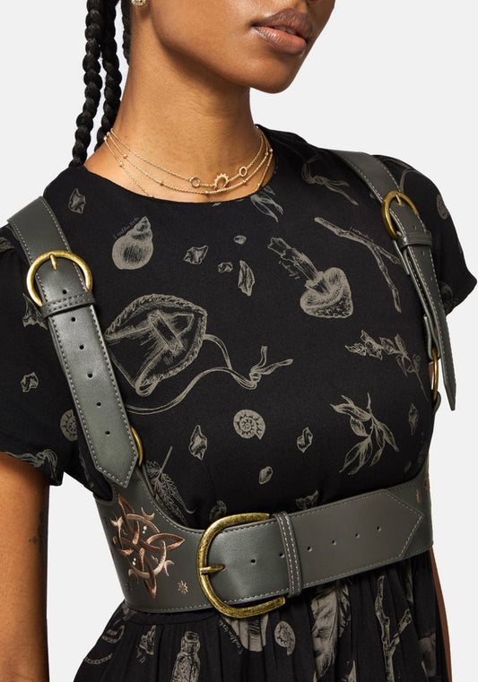 Nyelle Witch Embroidered Harness