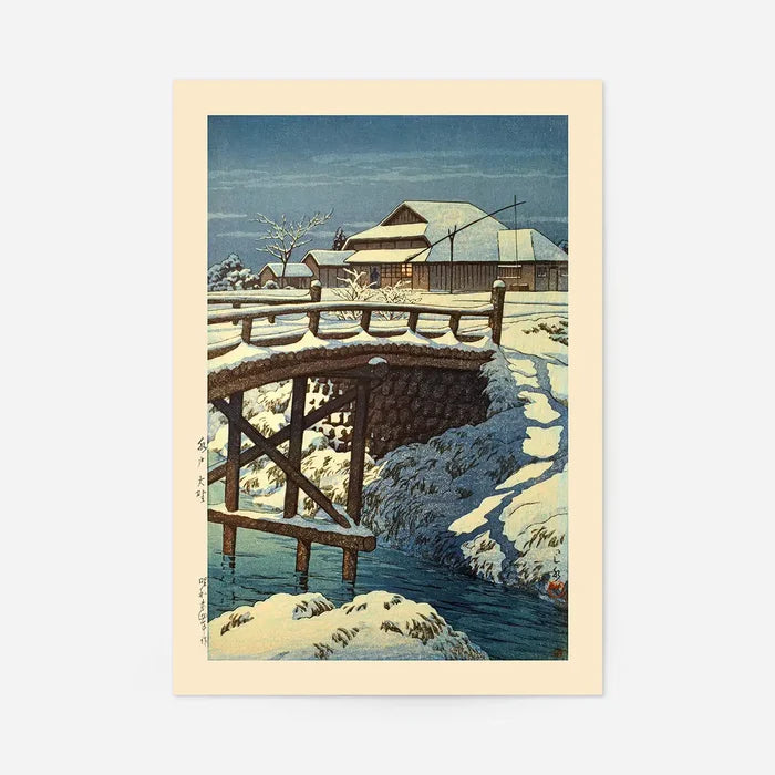 Ono in Mito Print by Hasui Kawase, Japanese woodblock print, unframed