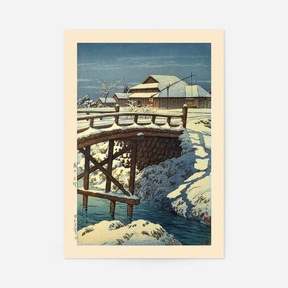 Ono in Mito Print by Hasui Kawase, Japanese woodblock print, unframed