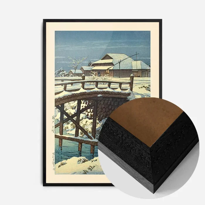 21x30cm | 8¼ x 11¾in / Black Wood Frame