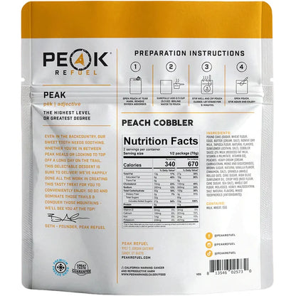 Peak Refuel Peach Cobbler