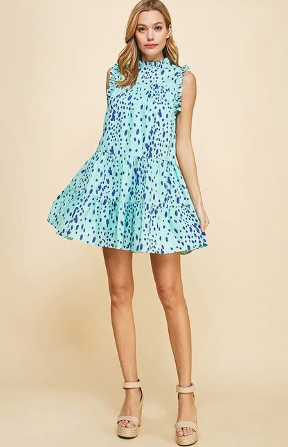 Pinch Tiered Mini Dress