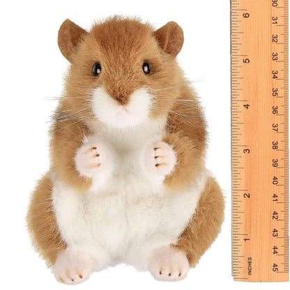 Plush Stuffed Animal Hamster Cheeks Measuring Vertical