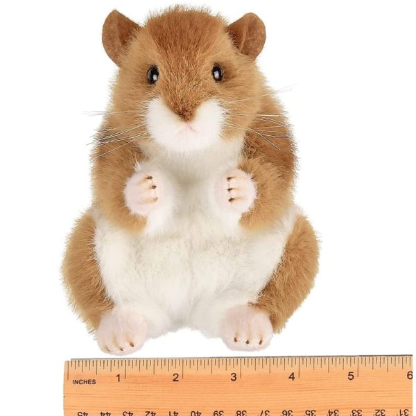 Plush Stuffed Animal Hamster Cheeks Measuring Horizontal