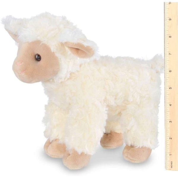 Plush Stuffed Animal Lamb Merino Measuring Vertically
