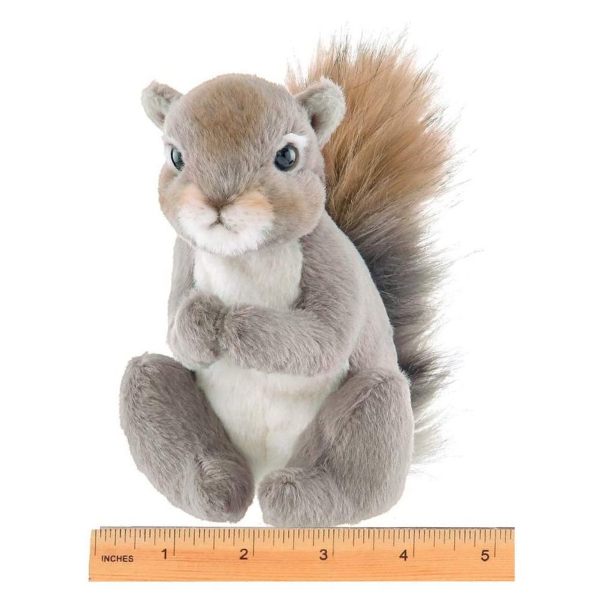 Lil' Peanut Plush Squirrel Measuring Horizontally