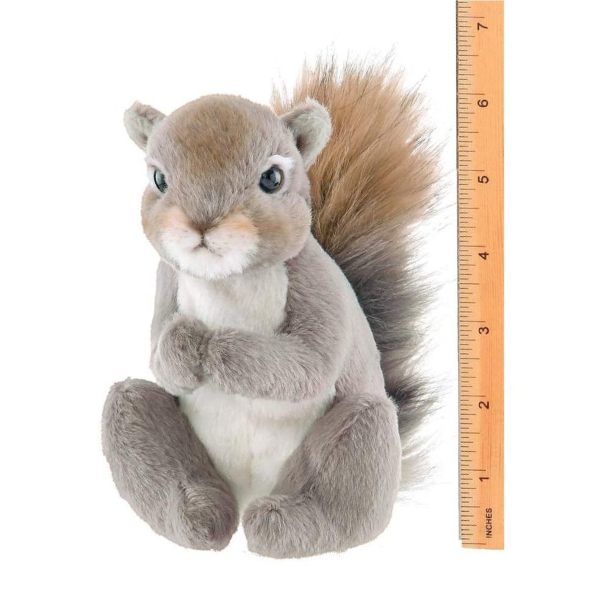 Lil' Peanut Plush Squirrel Measuring Vertically