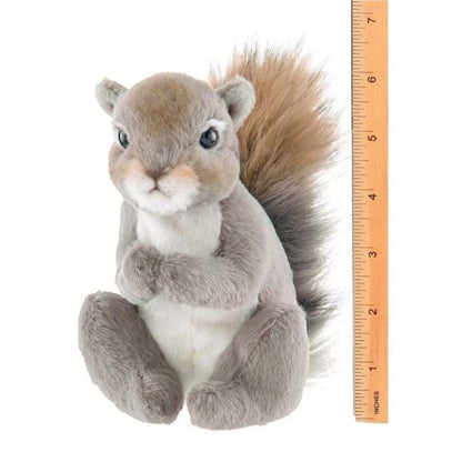 Lil' Peanut Plush Squirrel Measuring Vertically