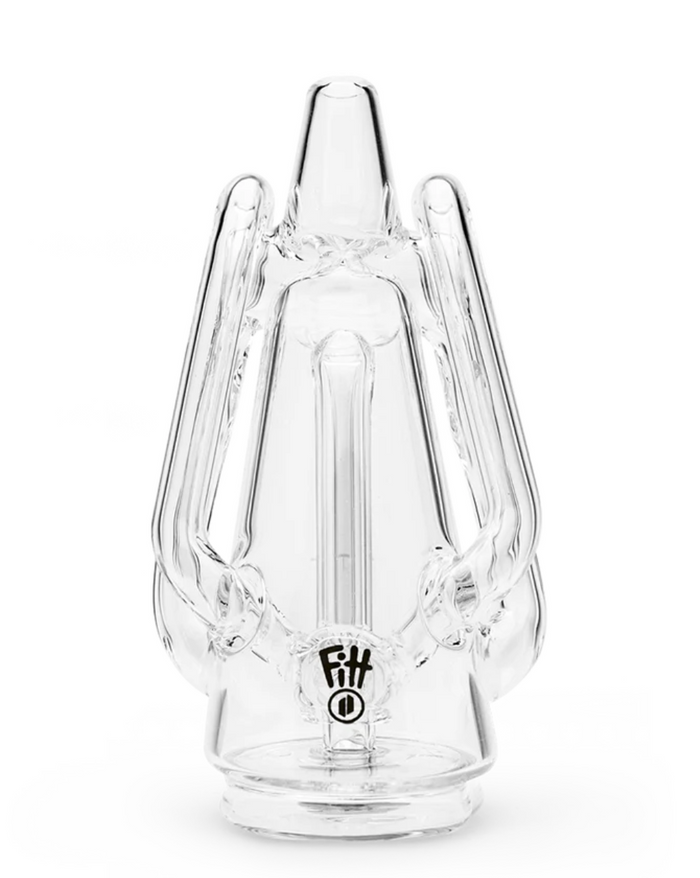 Puffco Ryan Fitt Recycler Glass 2.0 – Artistic hand-blown glass attachment for Puffco Peak, designed for smooth and flavorful vapor.
