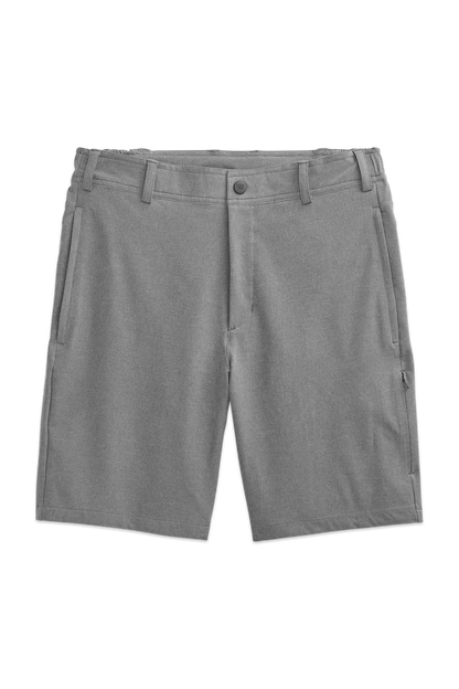 Grey Heather | Front view of Radius Flex Short Grey Heather