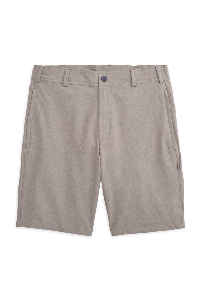 Walnut Heather | Front view of Radius Short in Walnut Heather