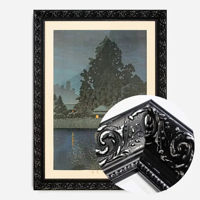 21x30cm | 8¼ x 11¾in / Black Ornate Frame