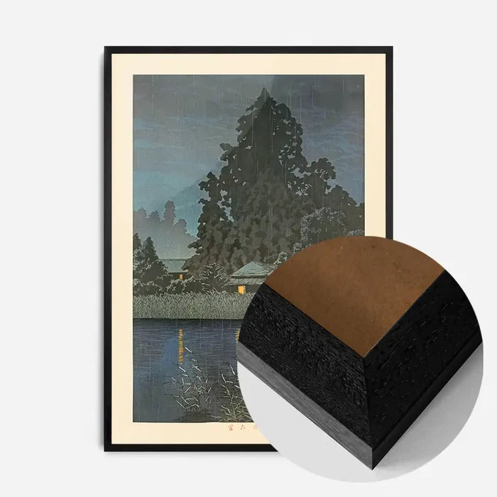 21x30cm | 8¼ x 11¾in / Black Wood Frame
