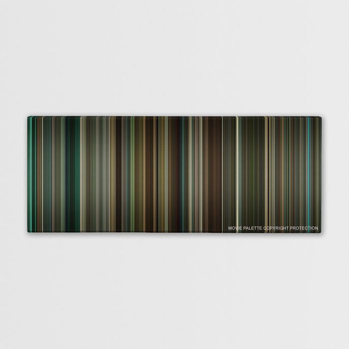 Remember Me color palette canvas print: thousands of thin vertical stripes of color