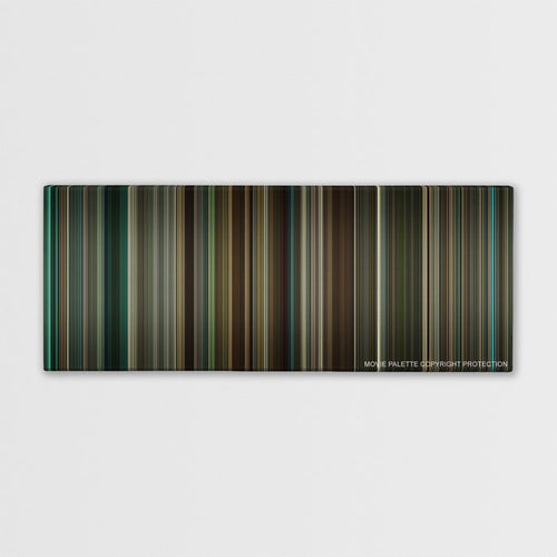 Remember Me color palette canvas print: thousands of thin vertical stripes of color