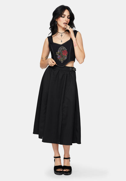 Revel Embroidered Corset Top