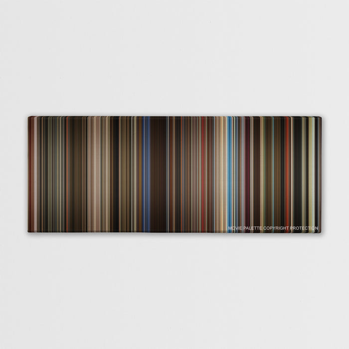 Rocketman color palette canvas print: thousands of thin vertical stripes of color