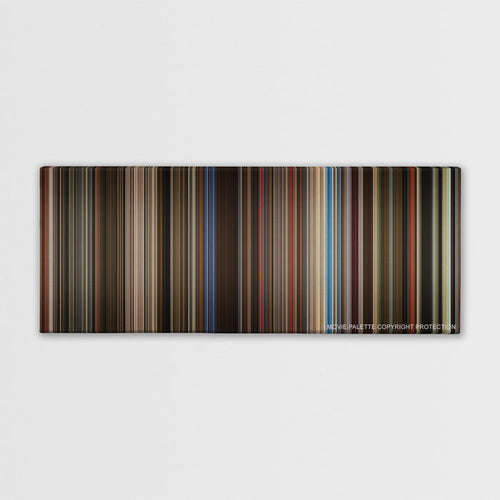 Rocketman color palette canvas print: thousands of thin vertical stripes of color