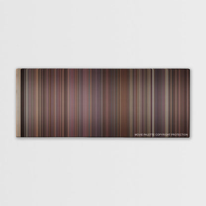 Rope color palette canvas print: thousands of thin vertical stripes of color