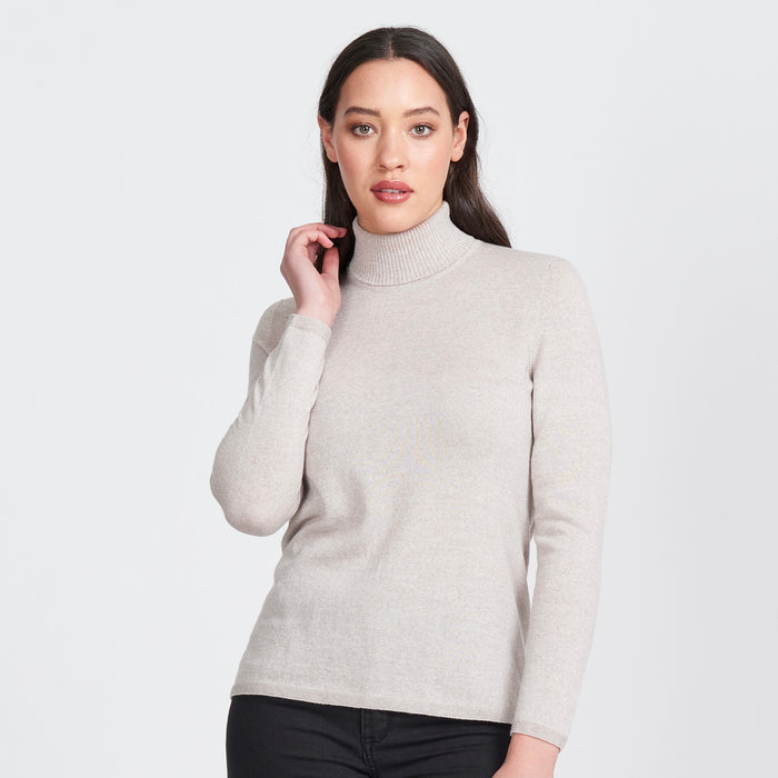 Royal Merino - 100% Merino - Classic Polo, Light Sand.