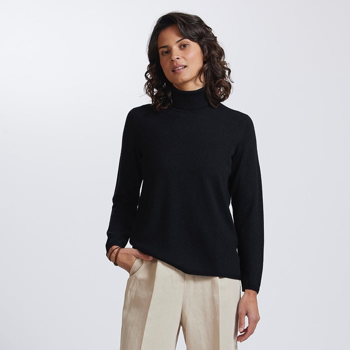 Royal Merino - 100% Merino - Classic Polo, Black.