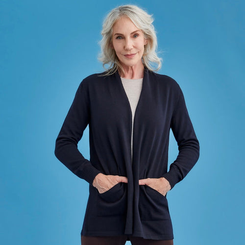 Royal Merino - Open Front Long Cardigan
