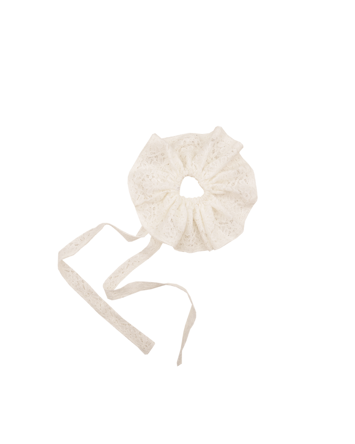 RUBY X EMMA JING SCRUNCHIE WHITE