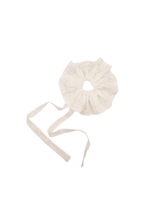 RUBY X EMMA JING SCRUNCHIE WHITE