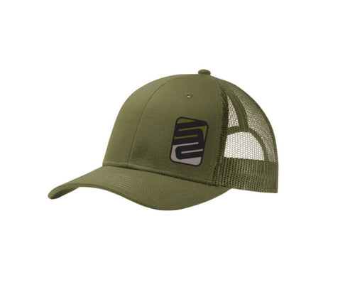 SafetyShirtz Port & Co Mesh Snap-Back Cap Hats & Caps SafetyShirtz Military Green OS