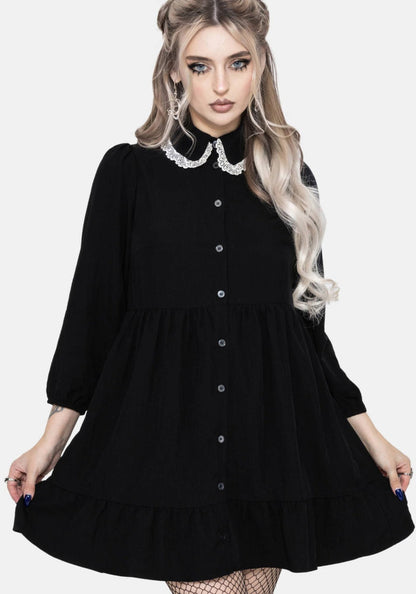Salem Collar Mini Smock Dress