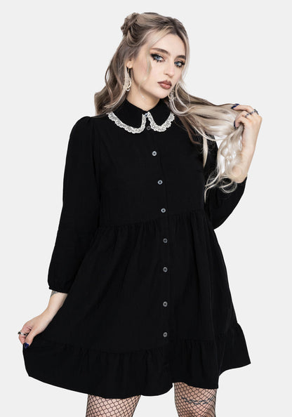 Salem Collar Mini Smock Dress