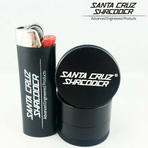 Santa Cruz Shredder 4-Piece Small Herb Grinder: Durable, High-Performance, Anodized Aluminum, Pollen Chamber, Consistent Grind
