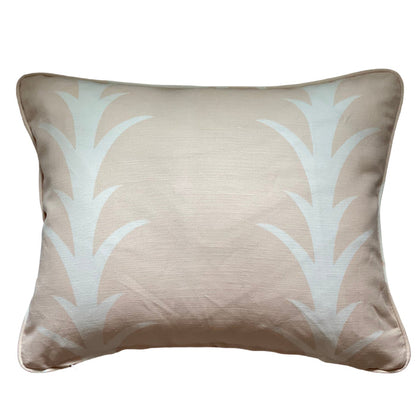 Schumacher Acanthus Stripe Blush Pillow