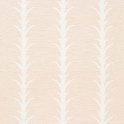 Schumacher Acanthus Stripe Blush Pillow