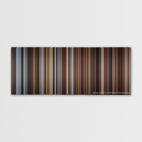 Seven Years in Tibet color palette canvas print: thousands of thin vertical stripes of color